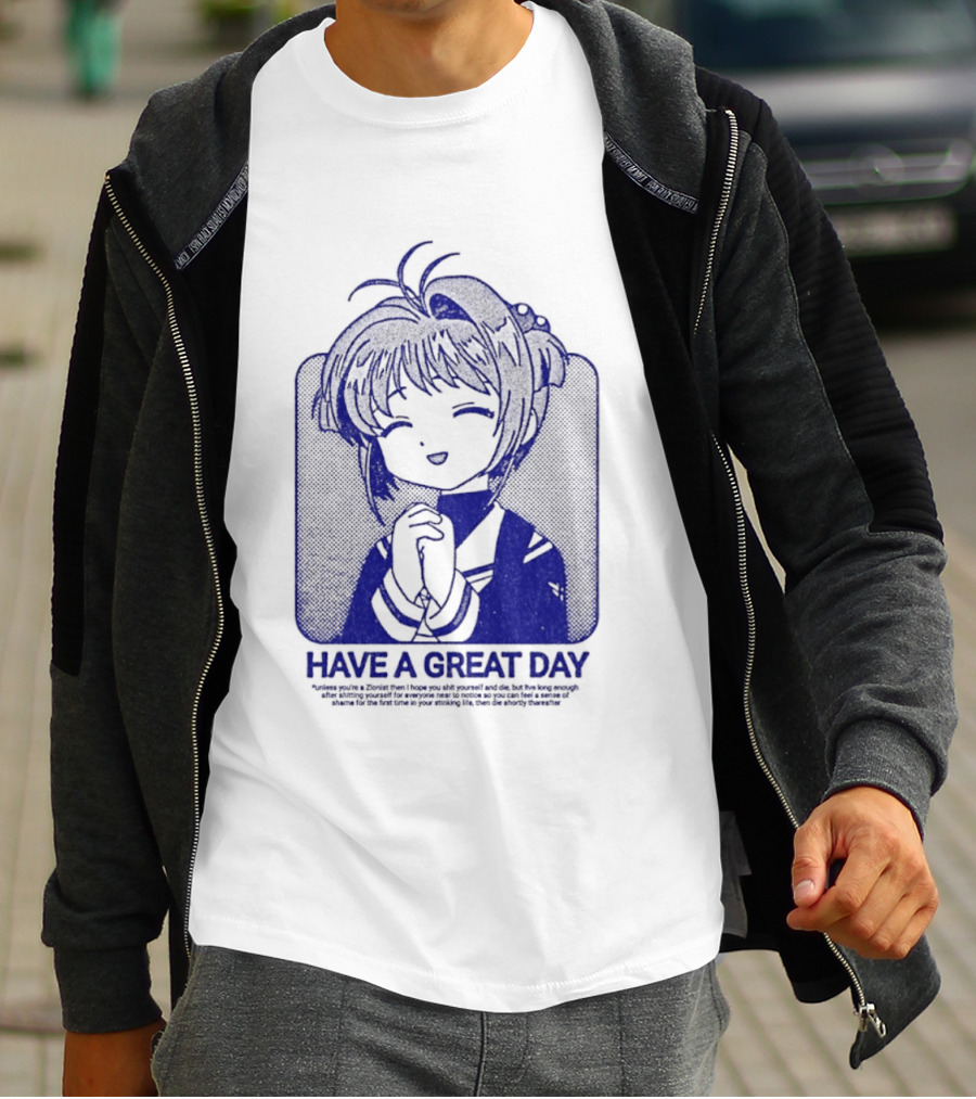 Have A Great Day Sakura Kinomoto Anime Cardcaptor Look T-Shirt