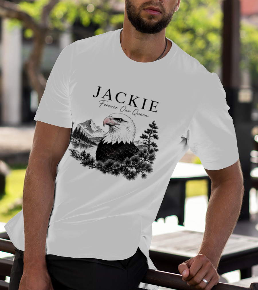 Jackie Forever Our Queen Eagle Mountain Landscape T-Shirt
