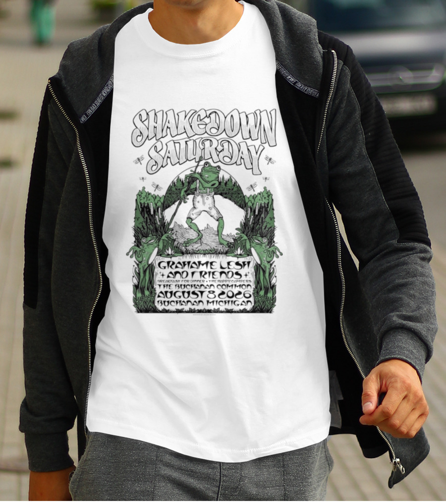 Shakedown Saturday Grahame Lesh And Friends Live Buchanan Michigan August 8 2026 Festival Vibe T-Shirt