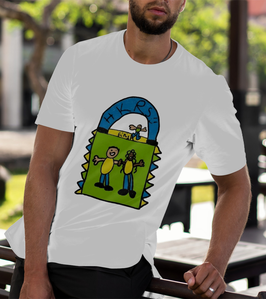 HKRS Kanick Healthy Running Series Fun Finish Line Kids Drawing T-Shirt