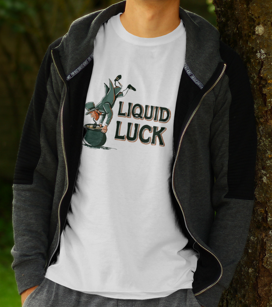 Liquid Luck Pot Of Gold St. Patrick's Day Leprechaun T-Shirt