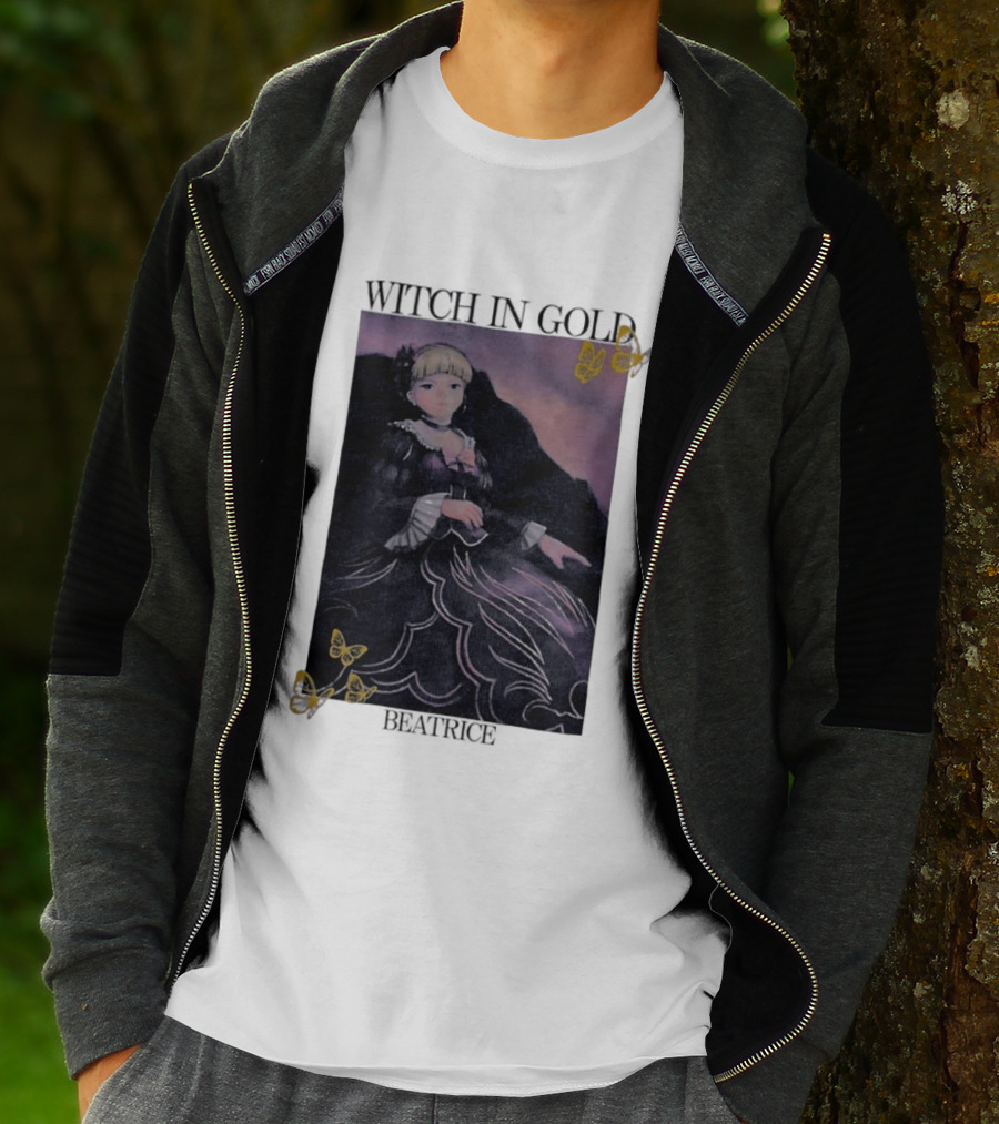 Witch In Gold Beatrice Butterflies Umineko When They Cry T-Shirt