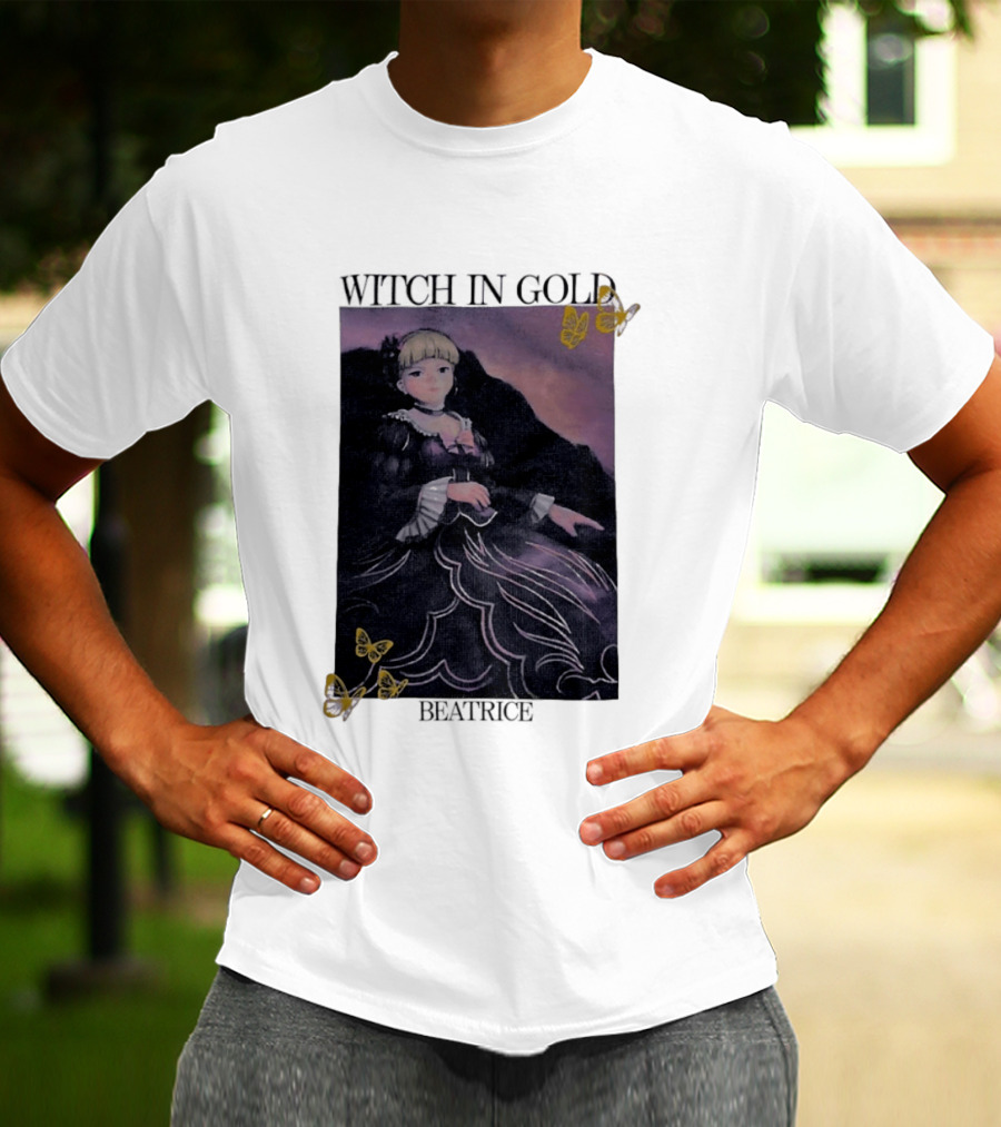 Witch In Gold Beatrice Butterflies Umineko When They Cry T-Shirt