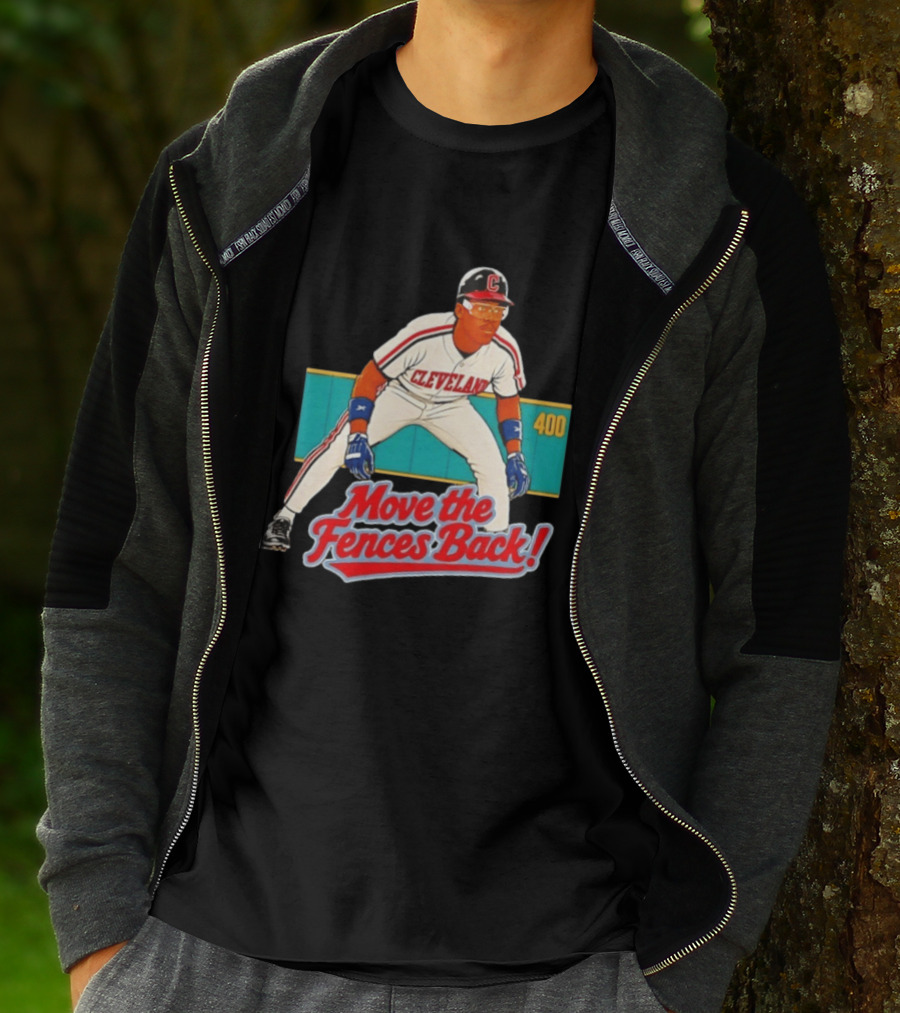 Move The Fences Back Cleveland Indians Alex Cole 400 T-Shirt