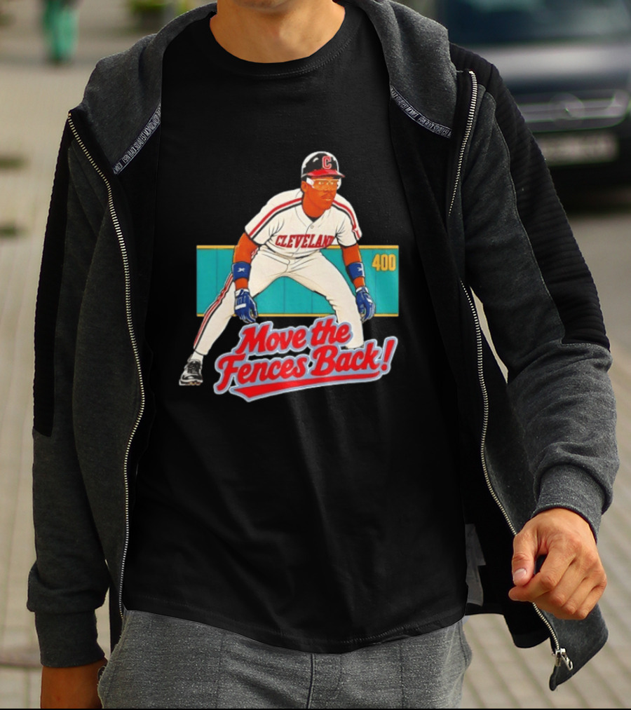 Move The Fences Back Cleveland Indians Alex Cole 400 T-Shirt