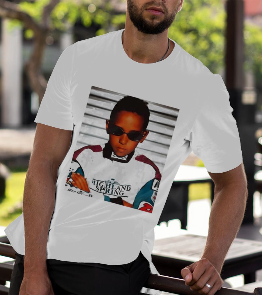 Lewis Hamilton Highland Spring Racing Attire Youthful Champion T-Shirt