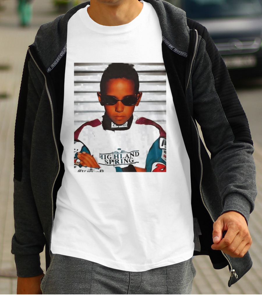 Lewis Hamilton Highland Spring Racing Attire Youthful Champion T-Shirt