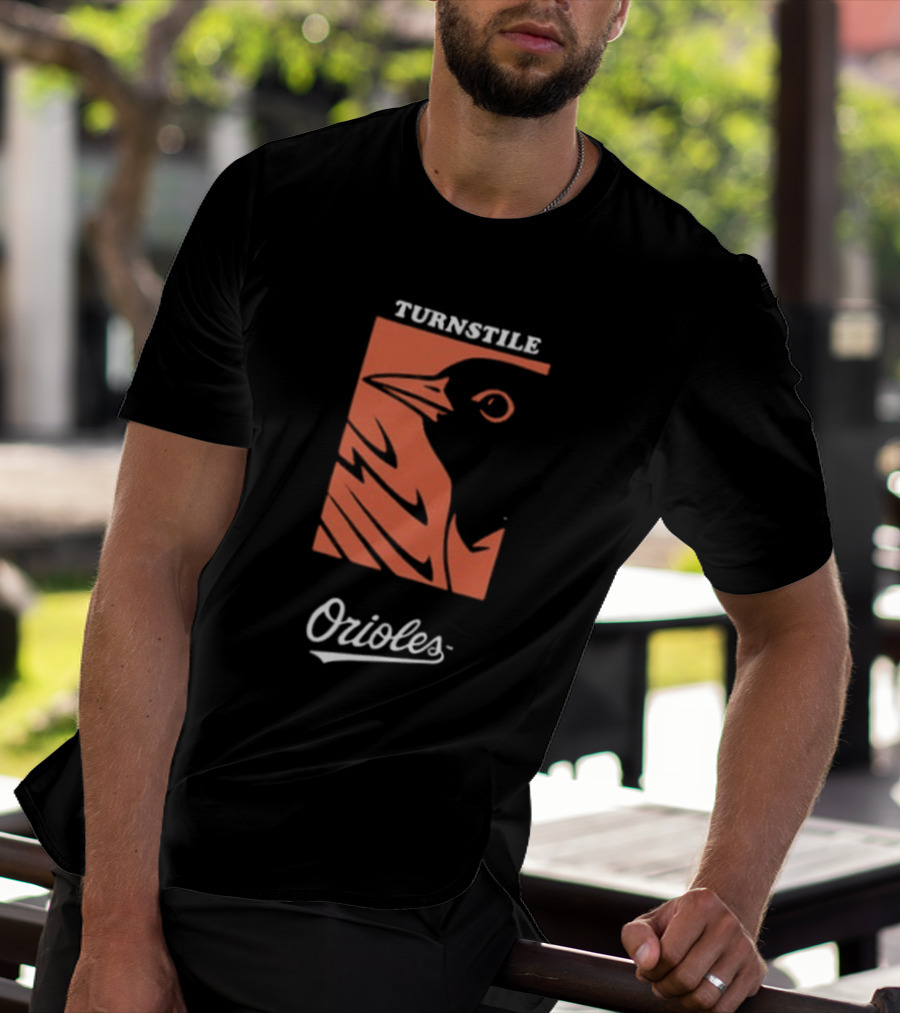 Baltimore Orioles Turnstile 2026 These Birds Not Meant To Fly Alone Two Sided T-Shirt