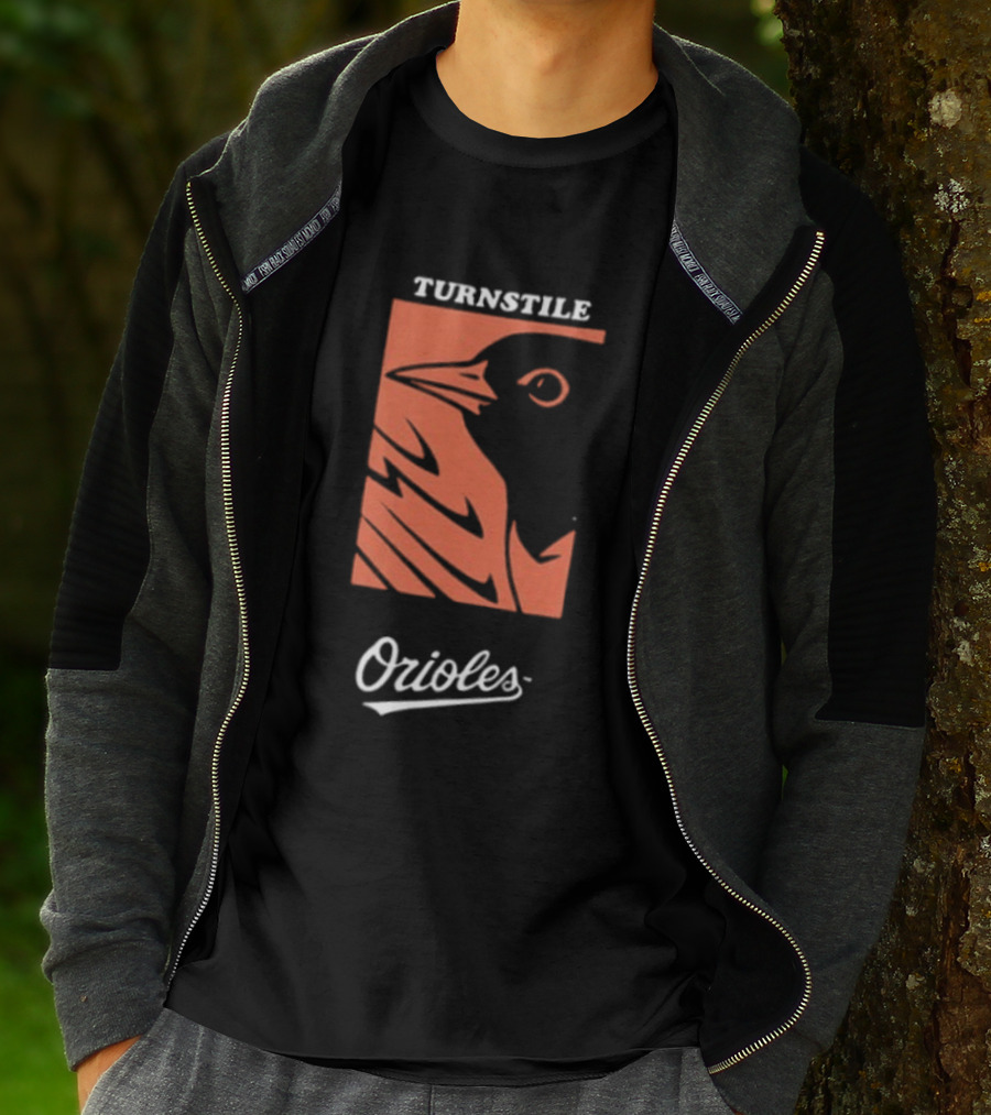 Baltimore Orioles Turnstile 2026 These Birds Not Meant To Fly Alone Two Sided T-Shirt