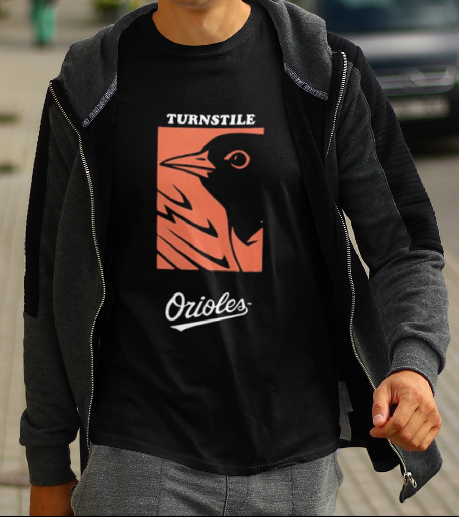 Baltimore Orioles Turnstile 2026 These Birds Not Meant To Fly Alone Two Sided T-Shirt