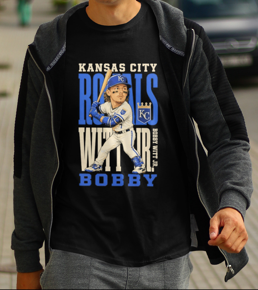 Kansas City Royals Bobby Witt Jr. MLB 2026 Caricature T-Shirt