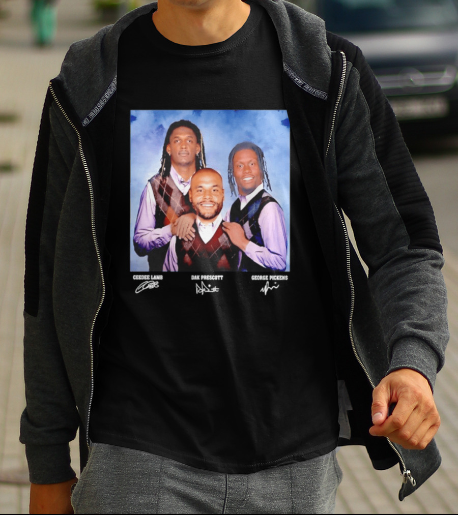 CeeDee Lamb Dak Prescott George Pickens Dallas Cowboys Pittsburgh Steelers Step Brothers T-Shirt