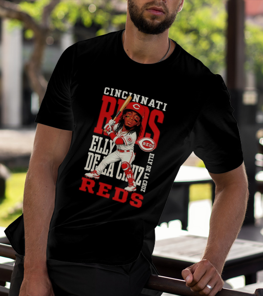 Cincinnati Reds Elly De La Cruz 2026 MLB Season Caricature T-Shirt
