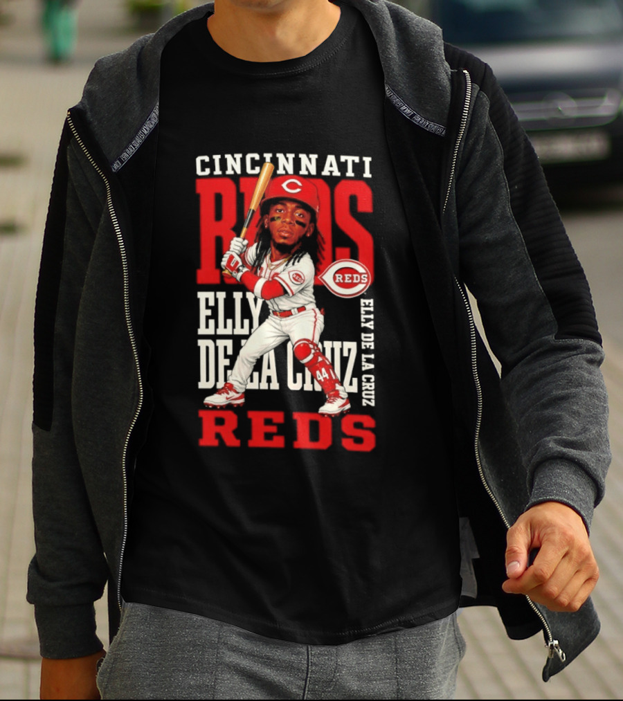 Cincinnati Reds Elly De La Cruz 2026 MLB Season Caricature T-Shirt