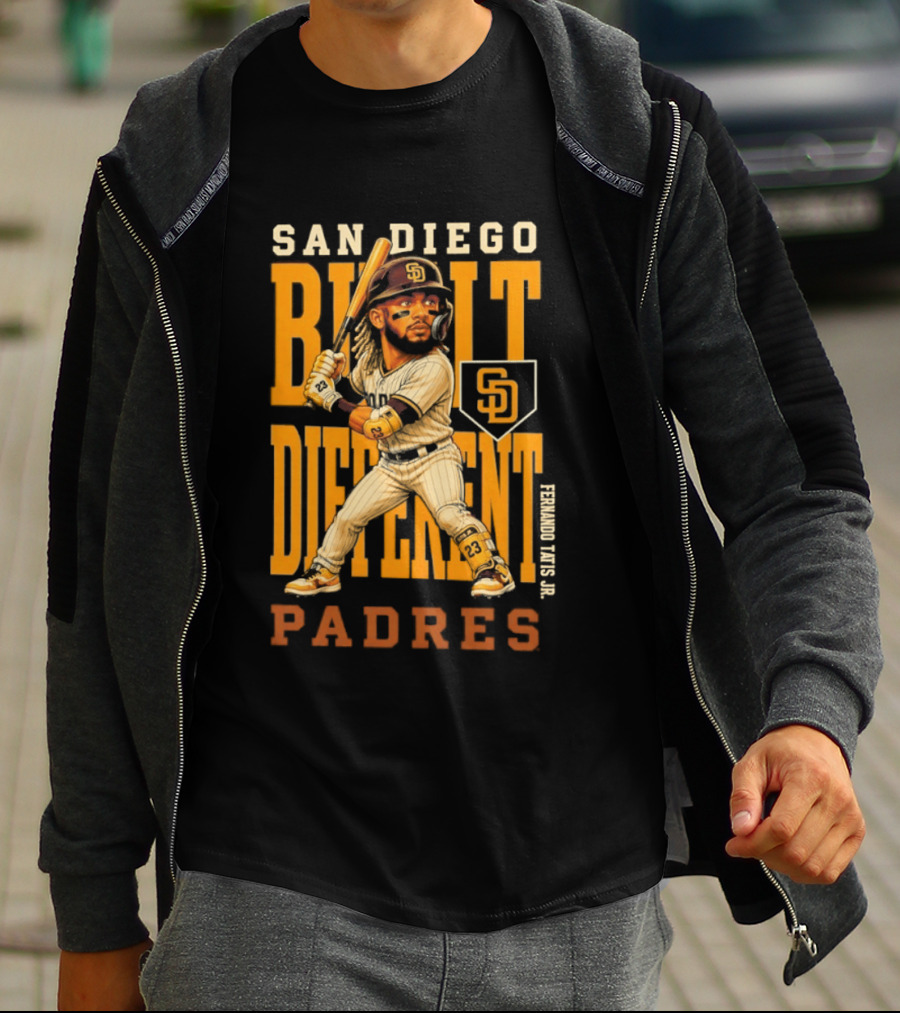 San Diego Built Different Padres Fernando Tatis Jr. 2026 MLB Season T-Shirt