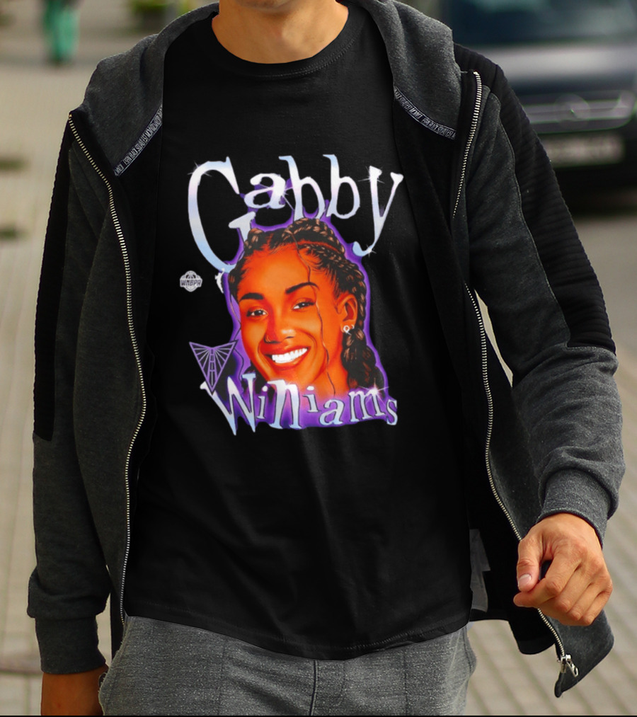 Gabby Williams WNBA Basketball Gabby Williams Text And Sketch T-Shirt