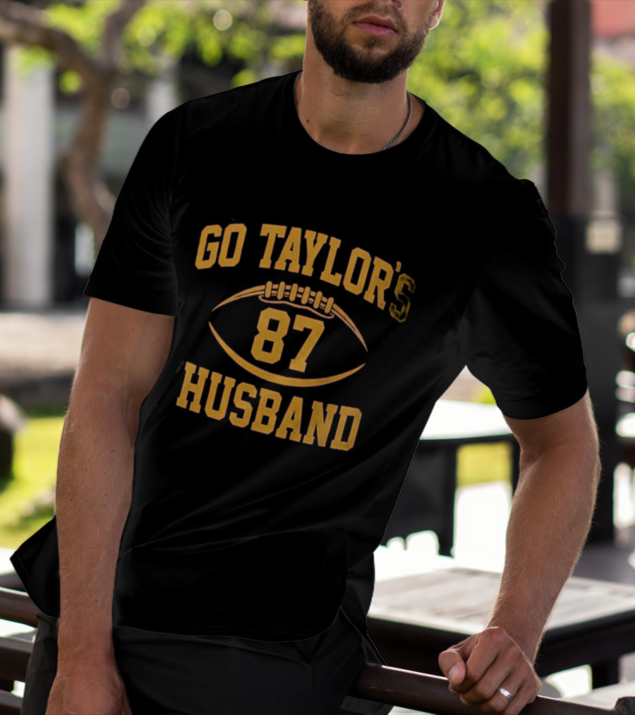 Go Taylor's 87 Husband Football Team Support T-Shirt