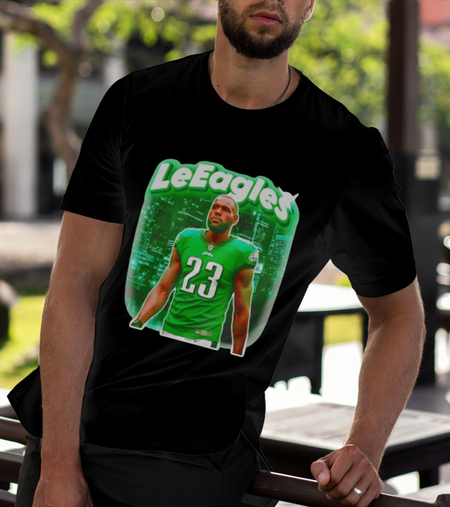 LeBron James LeEagles Philadelphia Eagles 23 Jersey T-Shirt