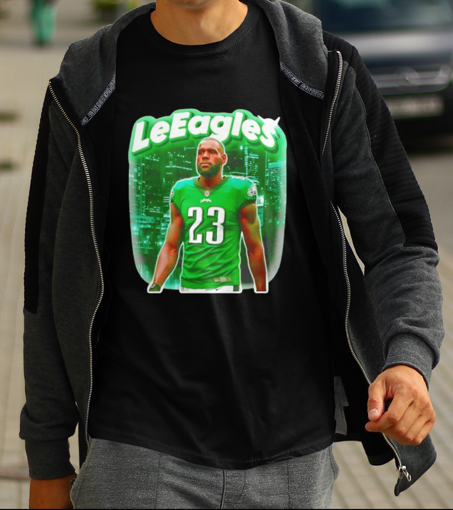 LeBron James LeEagles Philadelphia Eagles 23 Jersey T-Shirt