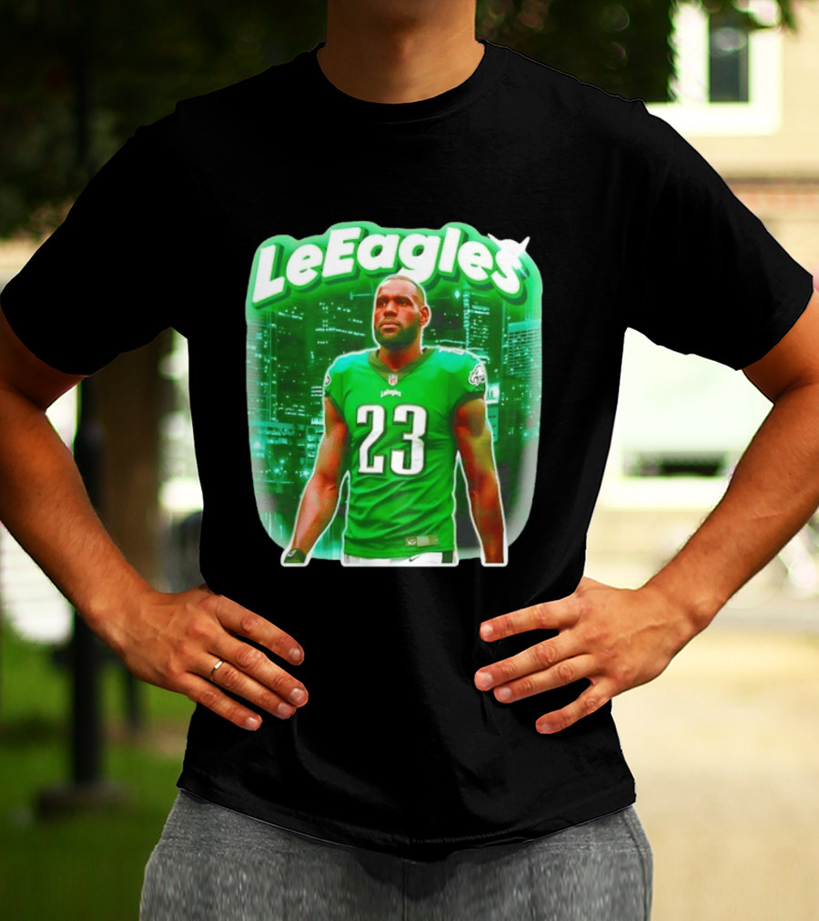 LeBron James LeEagles Philadelphia Eagles 23 Jersey T-Shirt