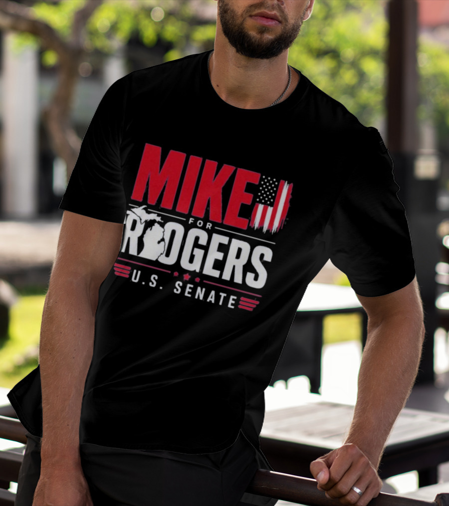 Mike Rogers U.S. Senate Campaign American Flag T-Shirt