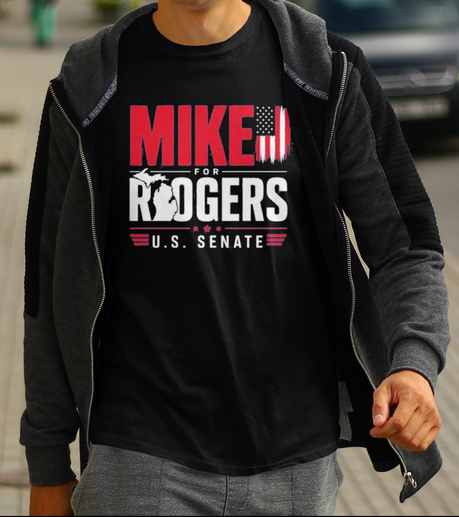 Mike Rogers U.S. Senate Campaign American Flag T-Shirt