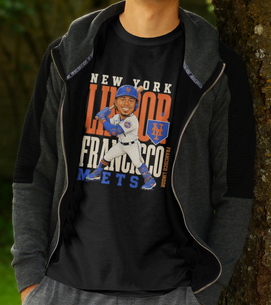 New York Mets Francisco Lindor Character 2026 MLB Season T-Shirt