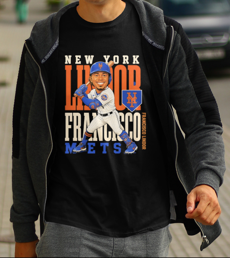 New York Mets Francisco Lindor Character 2026 MLB Season T-Shirt