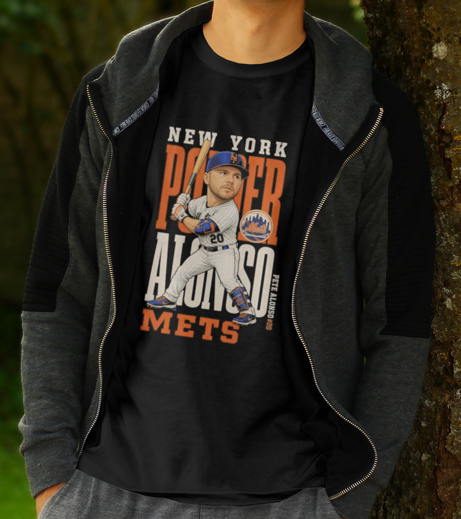 New York Mets Pete Alonso Power 2026 MLB Season T-Shirt