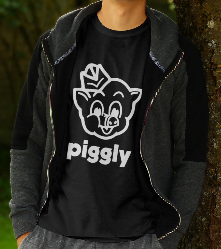 Piggly Wiggly Vintage Cartoon Mascot Retro Grocery T-Shirt