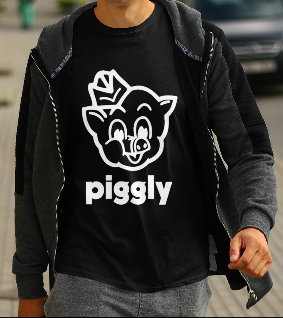 Piggly Wiggly Vintage Cartoon Mascot Retro Grocery T-Shirt