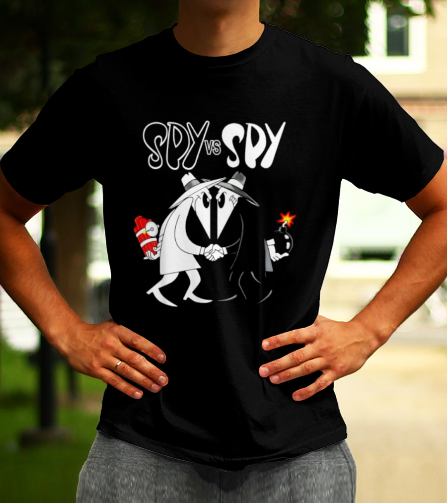 Spy Vs Spy Mad Magazine Comic Strip Cold War Classic Characters Showdown T-Shirt