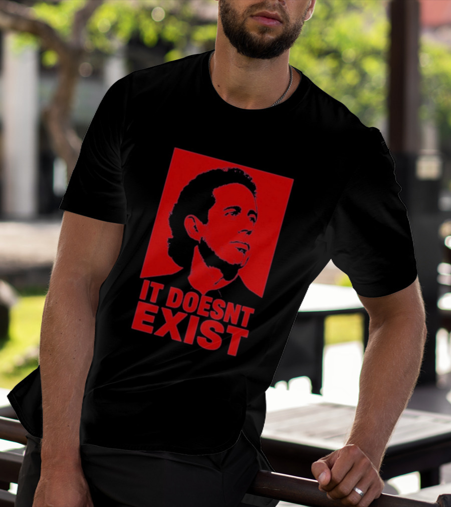 Jerry Seinfeld It Doesn't Exist Bold Red T-Shirt