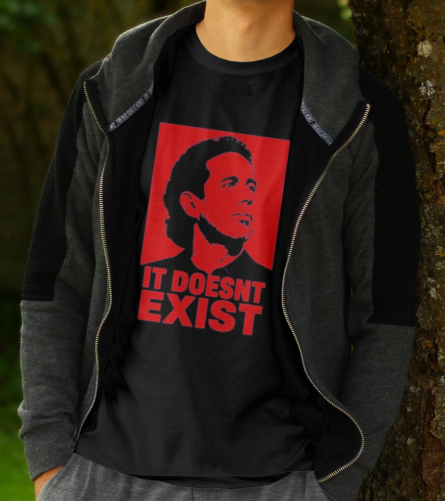 Jerry Seinfeld It Doesn't Exist Bold Red T-Shirt