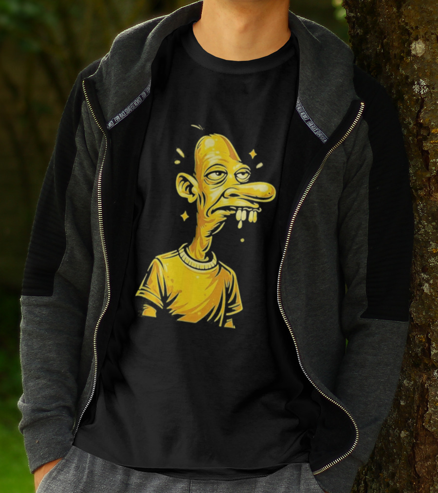 Neegy Manny Gold Statue Cartoon Character Original T-Shirt