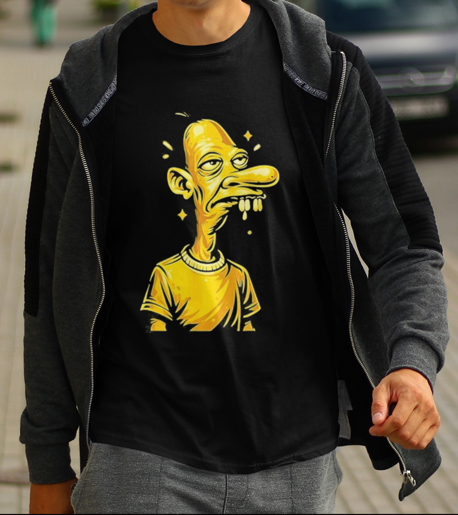 Neegy Manny Gold Statue Cartoon Character Original T-Shirt