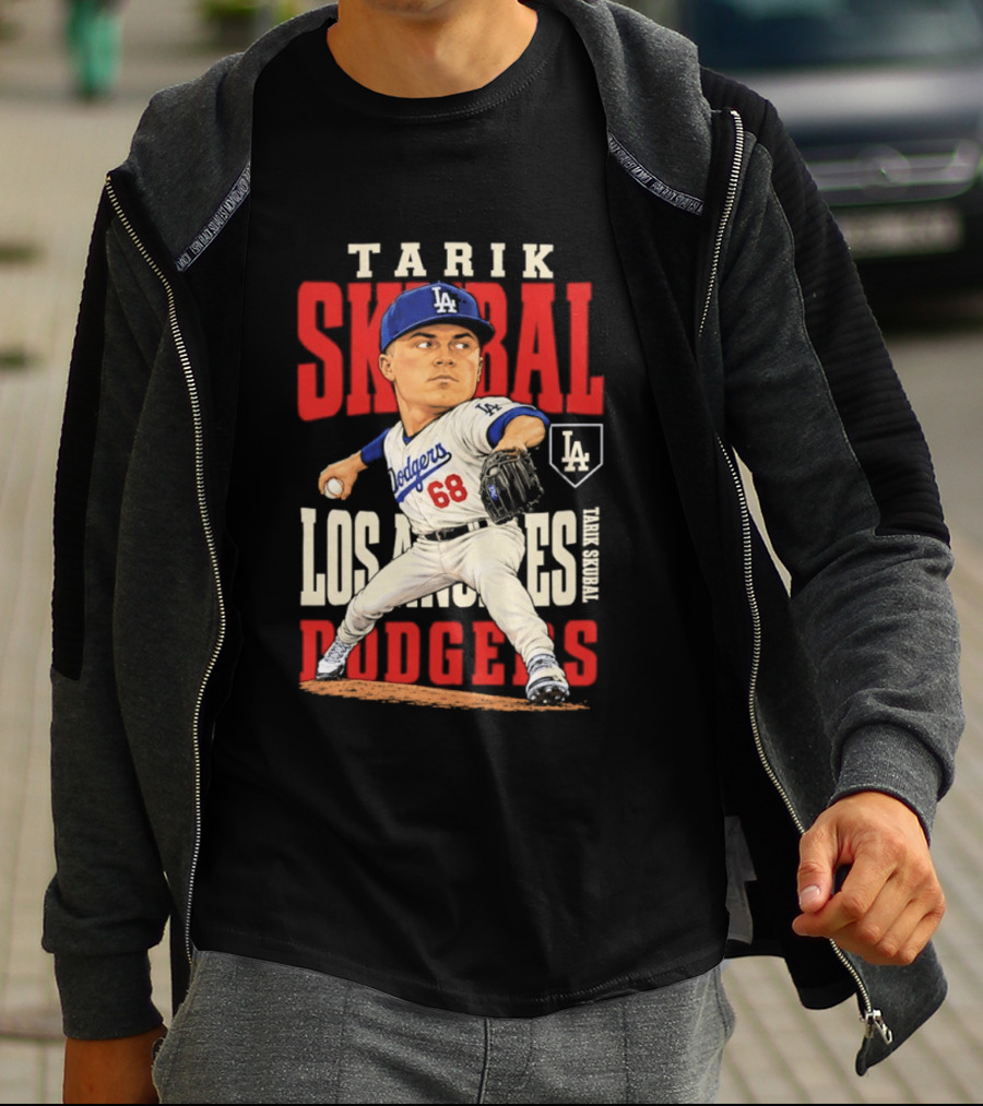 Tarik Skubal Los Angeles Dodgers 2026 MLB Season Dodgers 68 Caricature T-Shirt