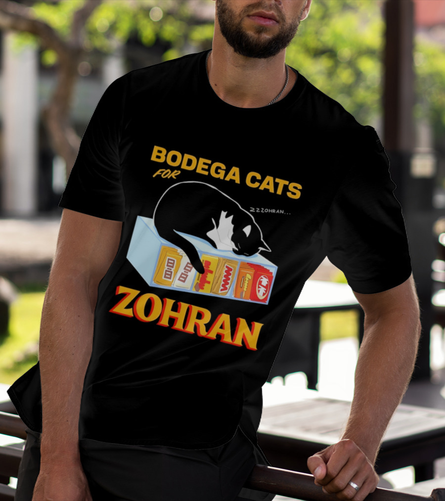 Bodega Cats For Zohran Cat Snack Kitty ZZZohran T-Shirt