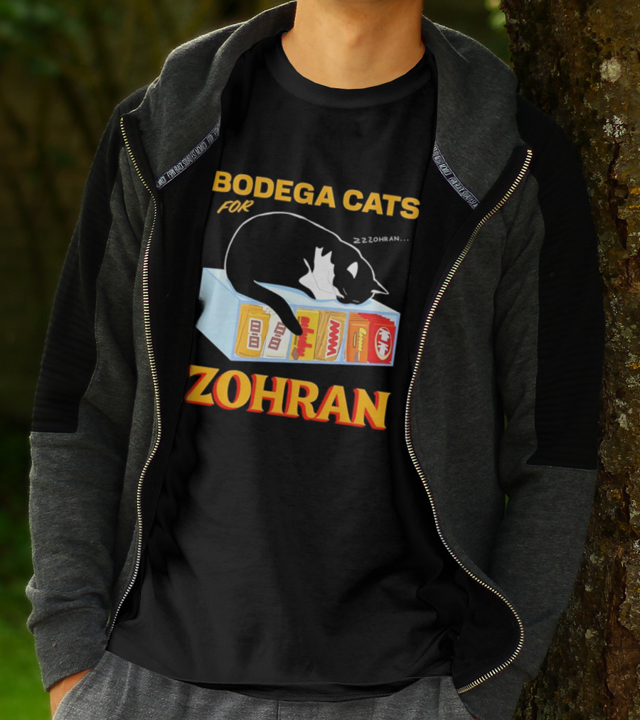 Bodega Cats For Zohran Cat Snack Kitty ZZZohran T-Shirt