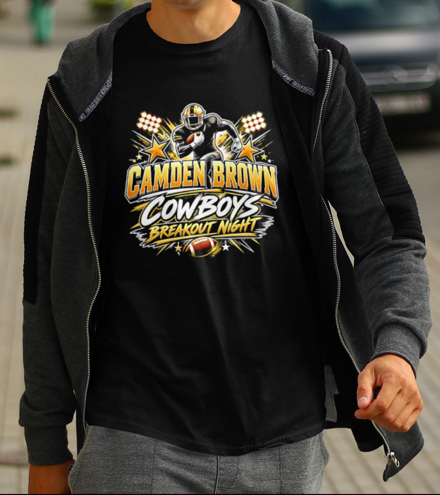Camden Brown Cowboys Breakout Night Football Player Spotlight T-Shirt