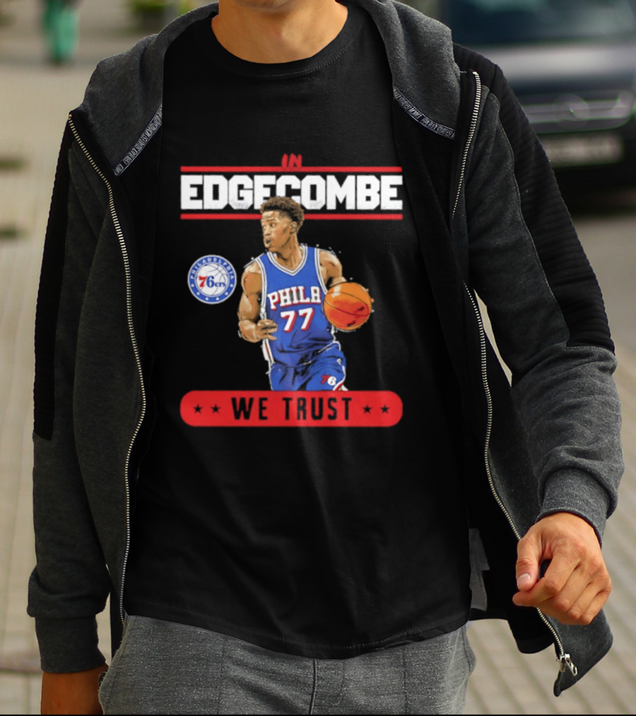 Philadelphia 76ers VJ Edgecombe In Edgecombe We Trust T-Shirt