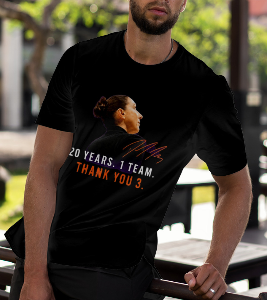 20 Years 1 Team Diana Taurasi Thank You 3 T-Shirt