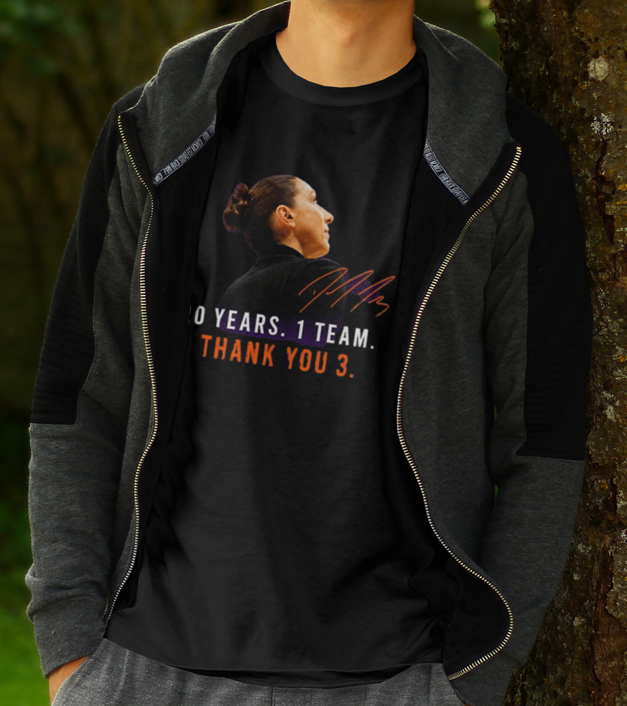20 Years 1 Team Diana Taurasi Thank You 3 T-Shirt