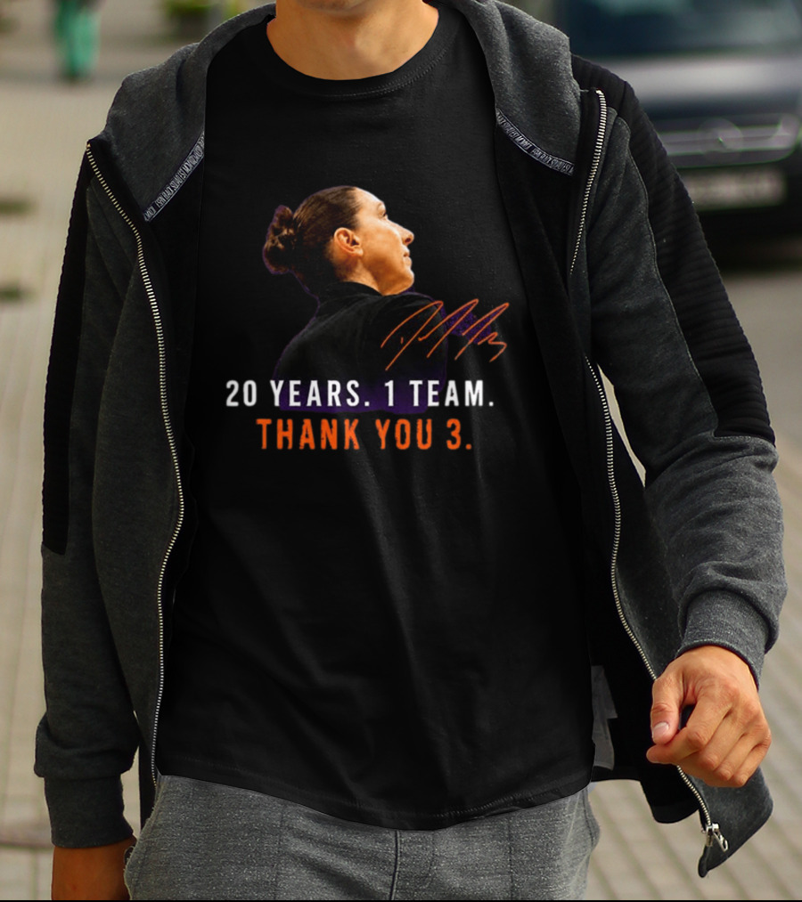 20 Years 1 Team Diana Taurasi Thank You 3 T-Shirt