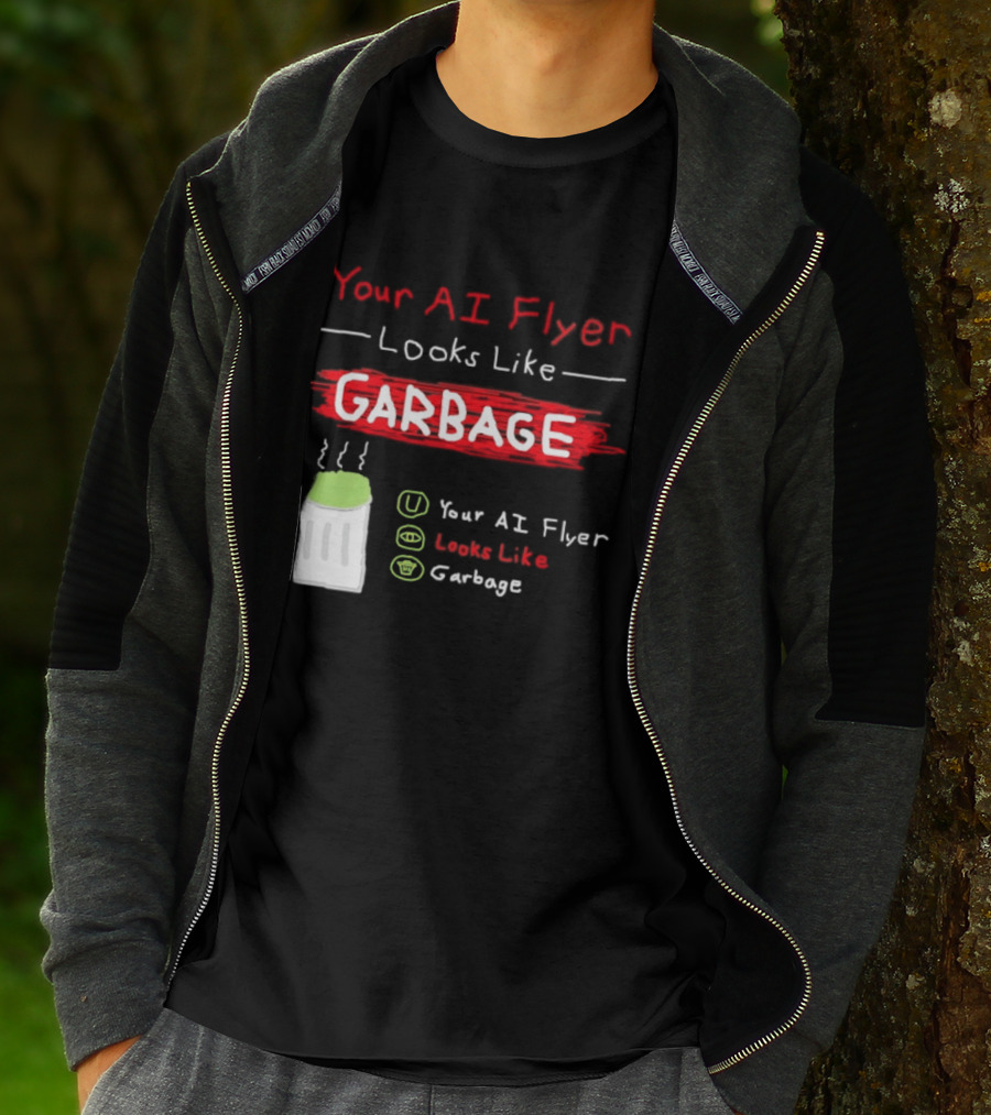 Your AI Flyer Looks Like Garbage Trash Can T-Shirt