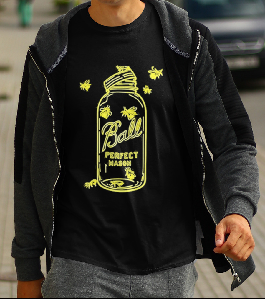 Ball Perfect Mason Jar Firefly Glow T-Shirt