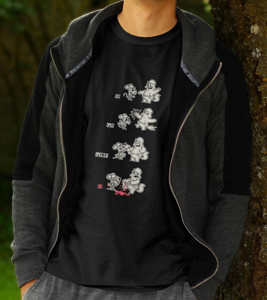 G PG PG 13 R Happy Tree Friends Cartoon Violence Sequence T-Shirt