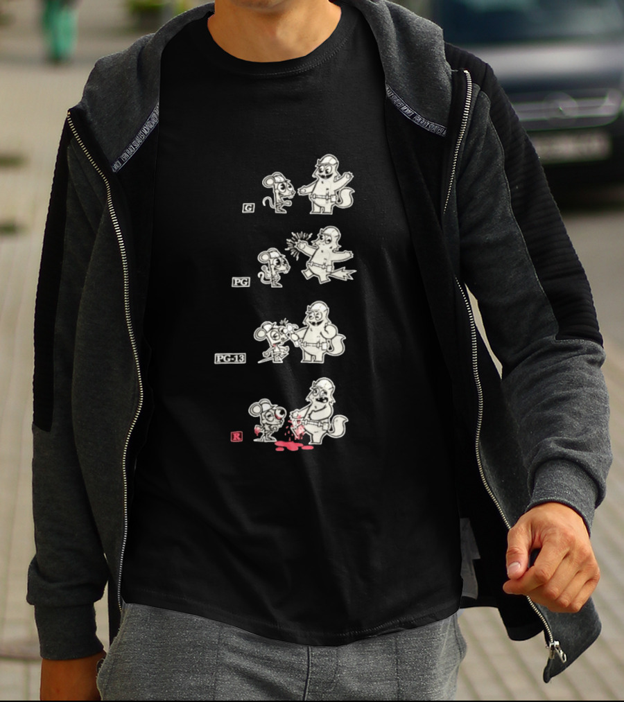 G PG PG 13 R Happy Tree Friends Cartoon Violence Sequence T-Shirt