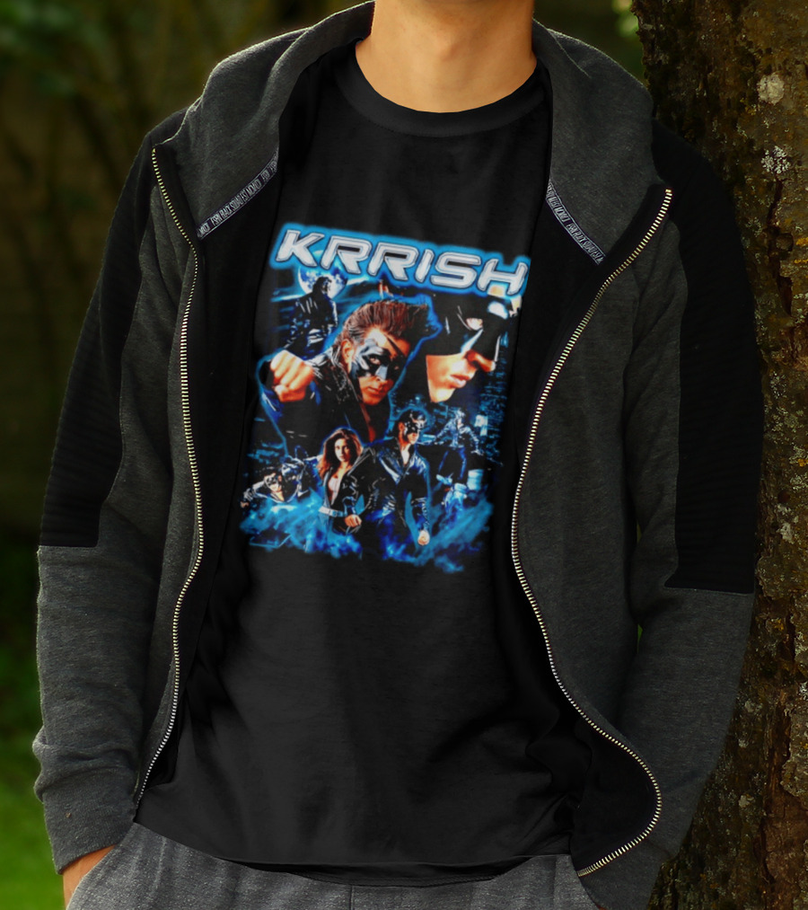 Krrish Hrithik Roshan Bollywood Movie Action Adventure Superhero T-Shirt