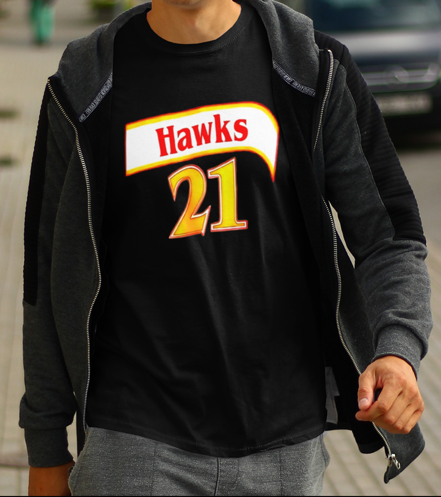 Hawks 21 Basketball Jersey NBA Team Edition T-Shirt